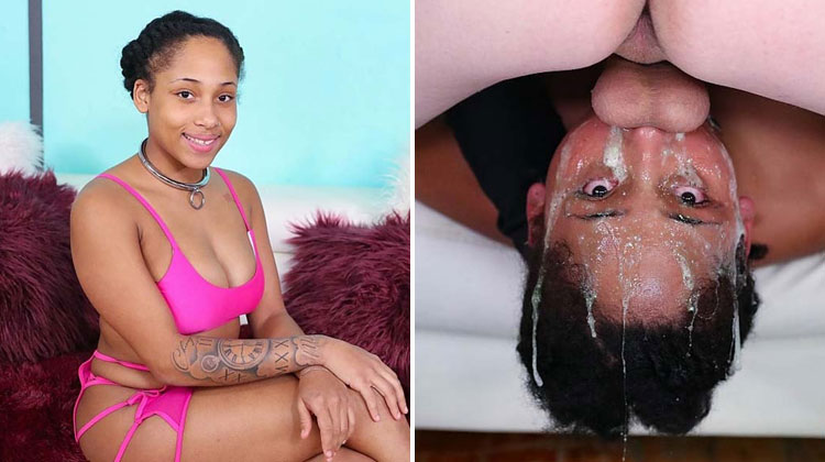 Ebony Gaggers Porn - 2 White Boys Tame An Angry Black Woman With Their 9 Inch Dicks!