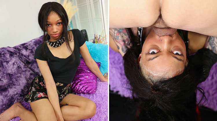 Can You Fuck This Hot Petite Black Girl In Her Pretty Mouth?